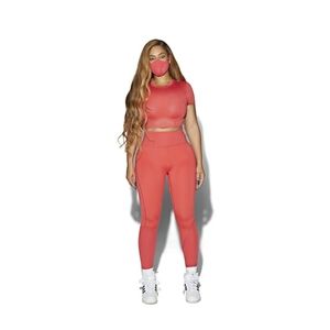 NWT--SMALL IVY PARK ADIDAS CORAL CROP TOP